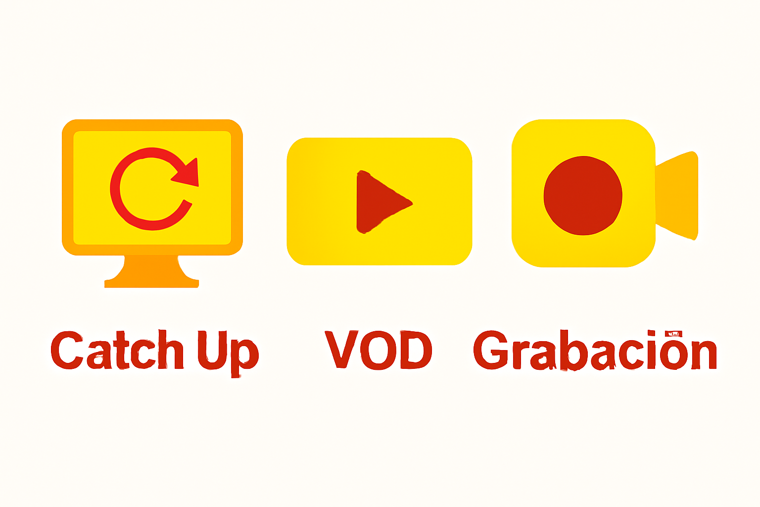 IPTV profesional functions: Catch Up, VOD, recording
